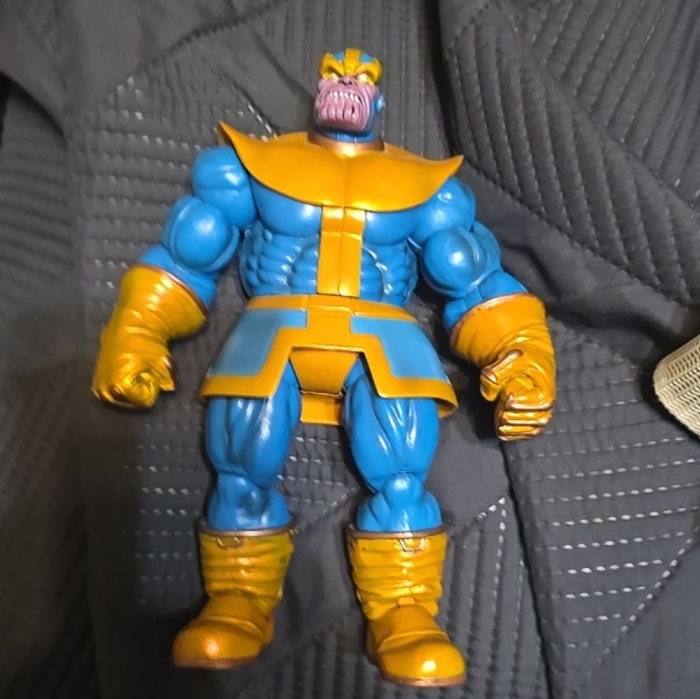 Blue and Gold Supervillain Action Figure - Collectible Kids Toy